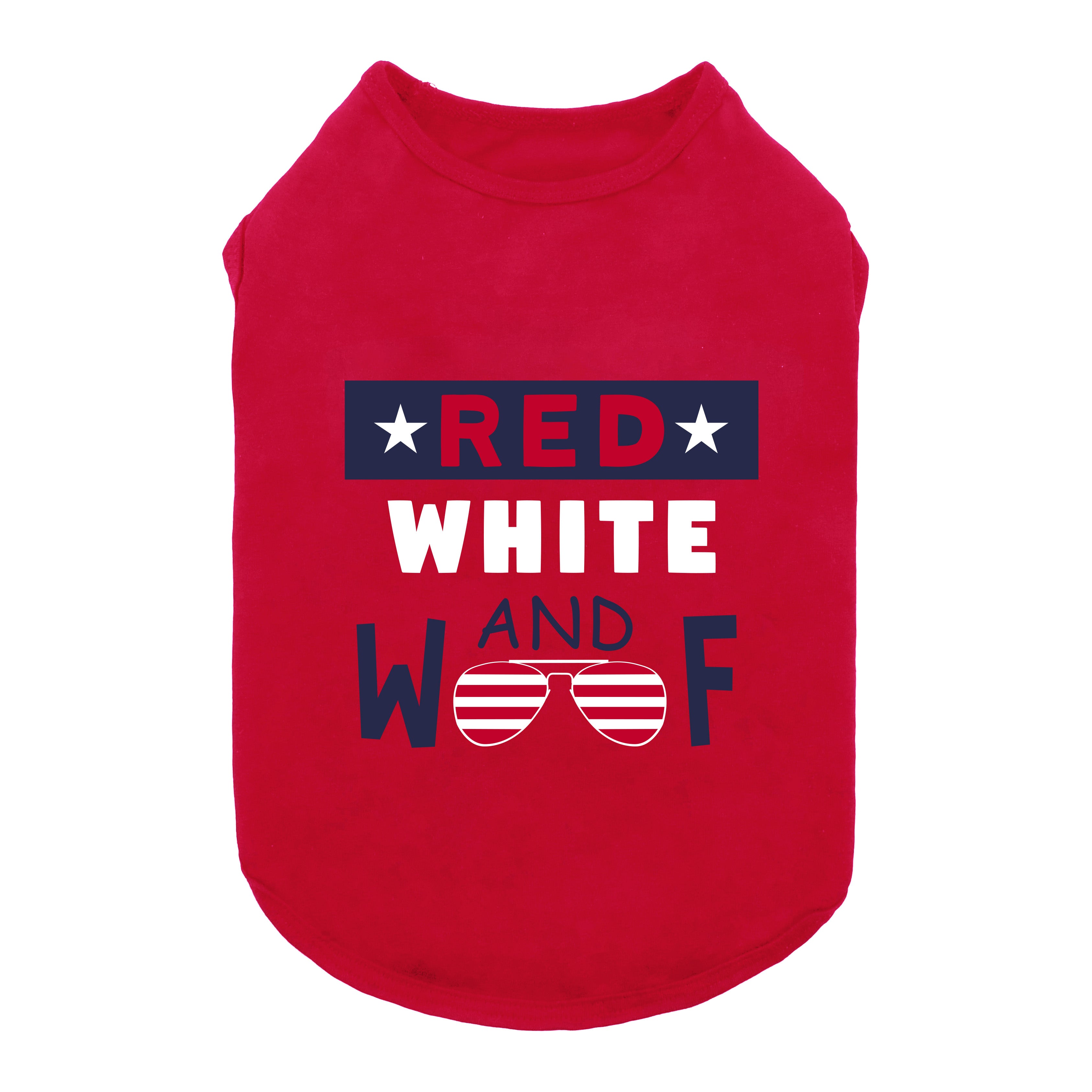 Cute Red Dawg Nation Ladies Tee - Woof Woof Dog Lovers Shirt, Medium