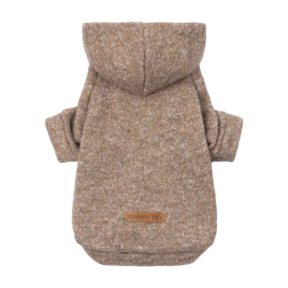 Cozy Heathered Dog Hoodie Soft Knit Pet Sweatshirt – Fitwarm