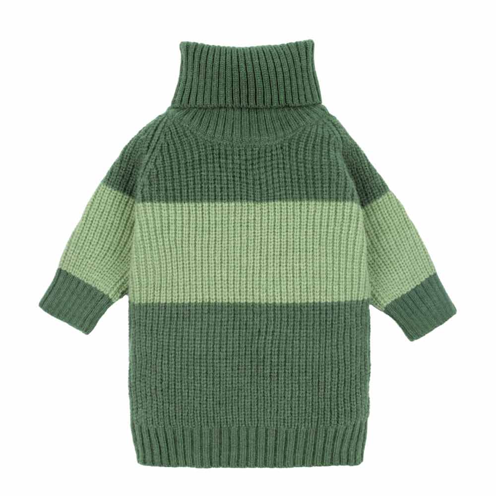 Color Block Dog Sweater | Cozy Turtleneck Knitwear – Fitwarm