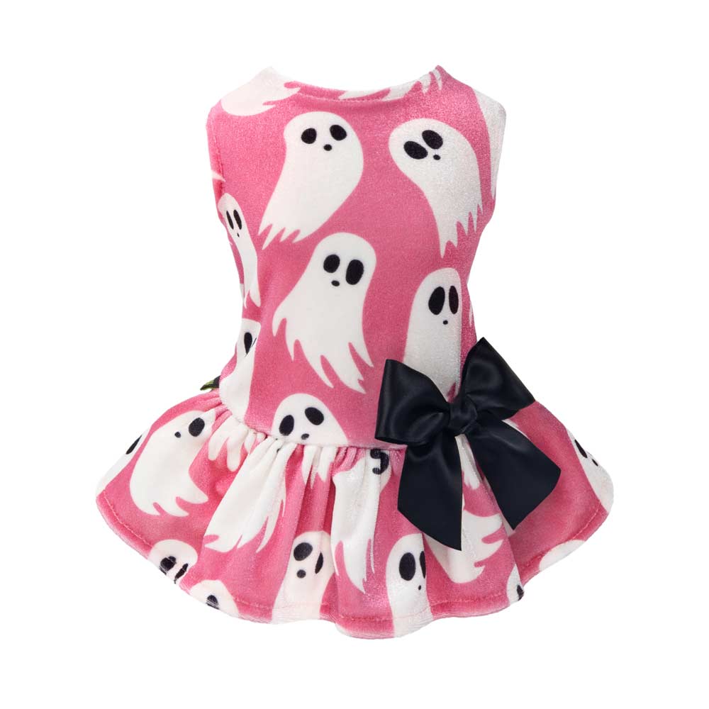 Pink Ghost Dog Dress Halloween Pet Costume – Fitwarm
