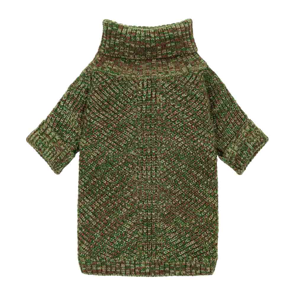 Rust Orange Turtleneck Dog Sweater | Cozy Knitted Pet Wear – Fitwarm