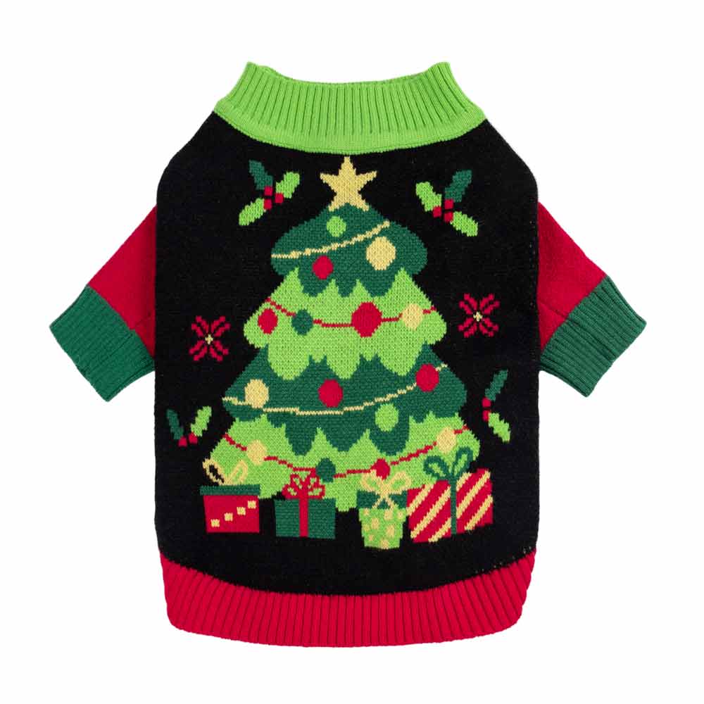 Ugly Christmas Tree Dog Sweater