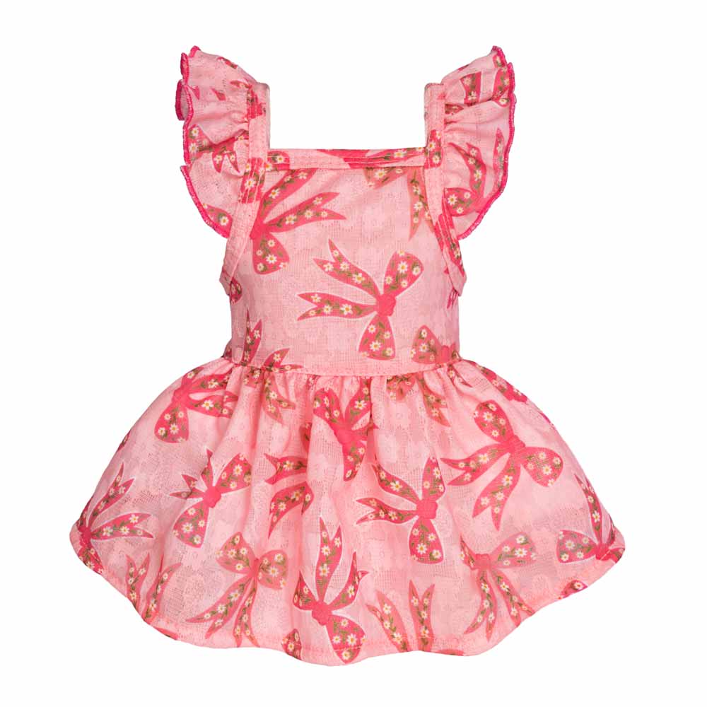 pink chicken dog dress Pink Chicken St. Bernard Dog Pocket Dress-Size 4