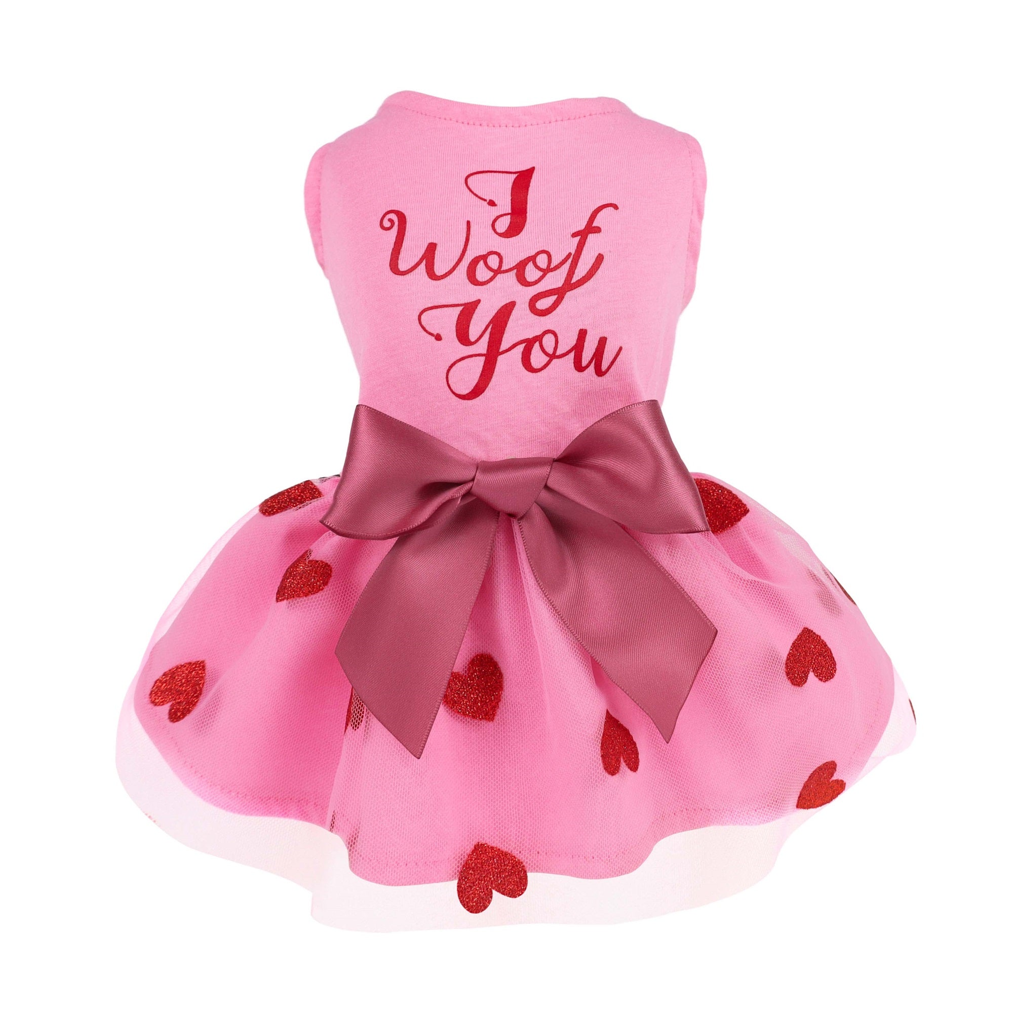 strapless open back dress Dog Dresses - I Woof You Dress: Princess Style