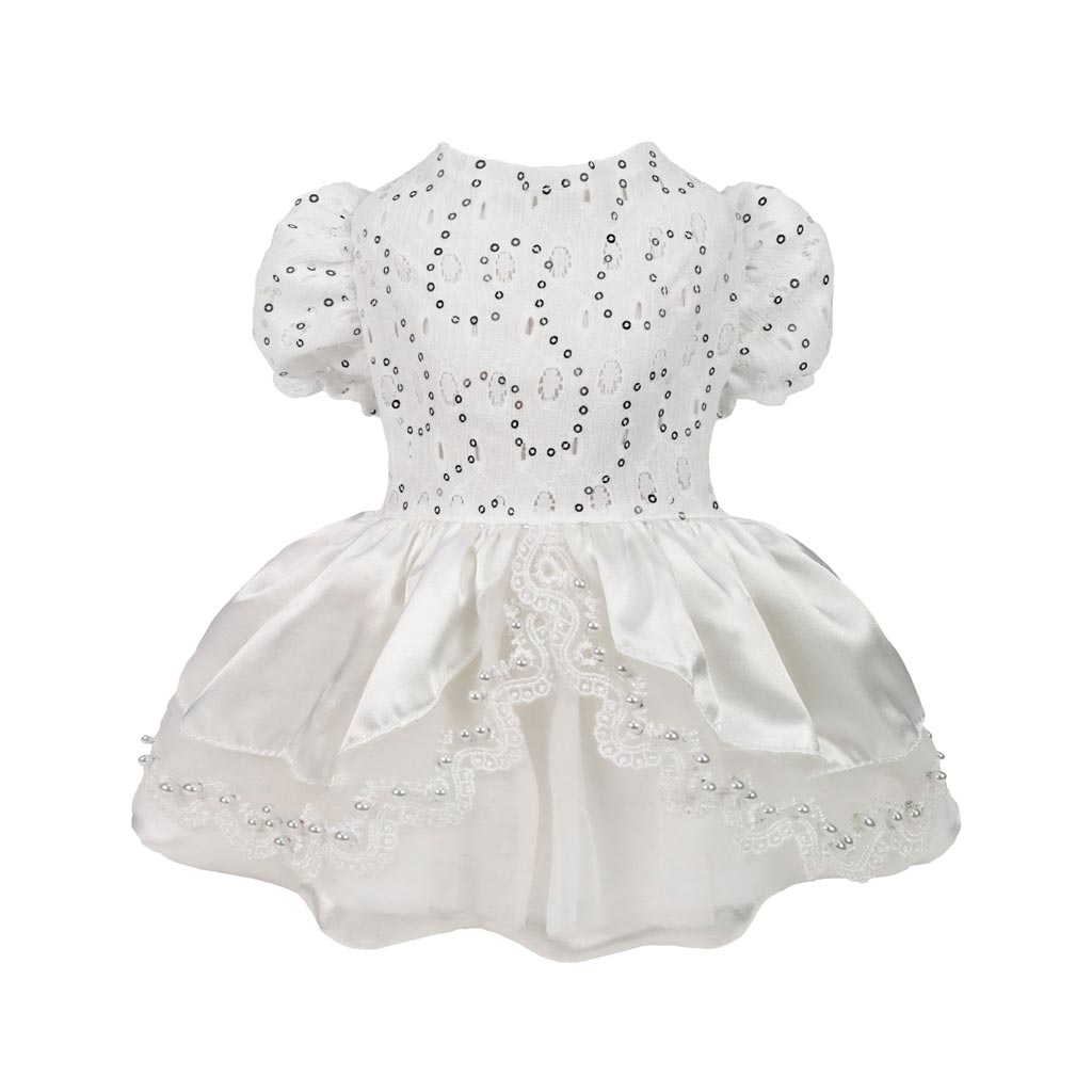 chinese dress ladies Fitwarm Pearl Dog Wedding Dress