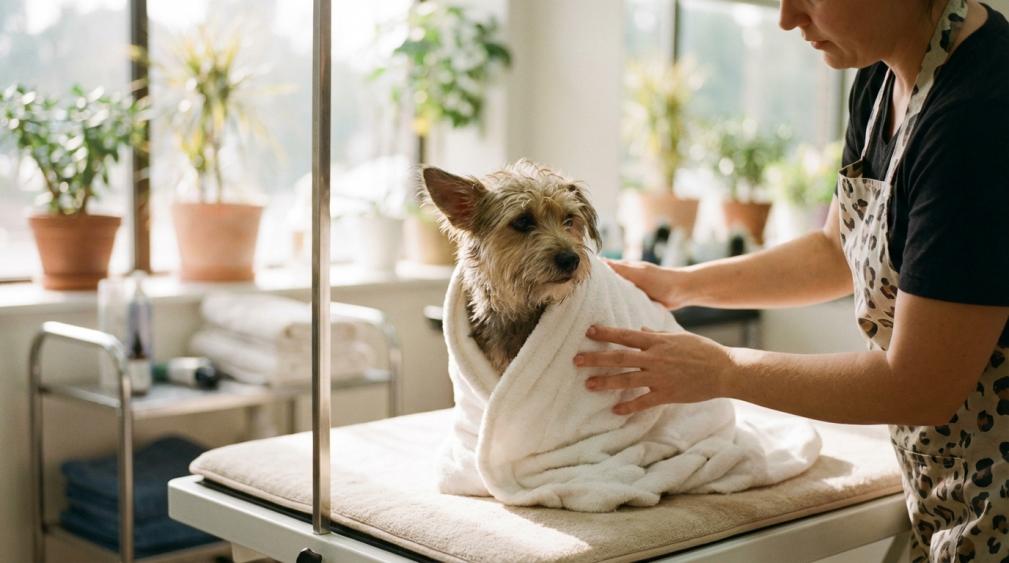 Why Do Pet Spas Recommend Special Bathrobes?