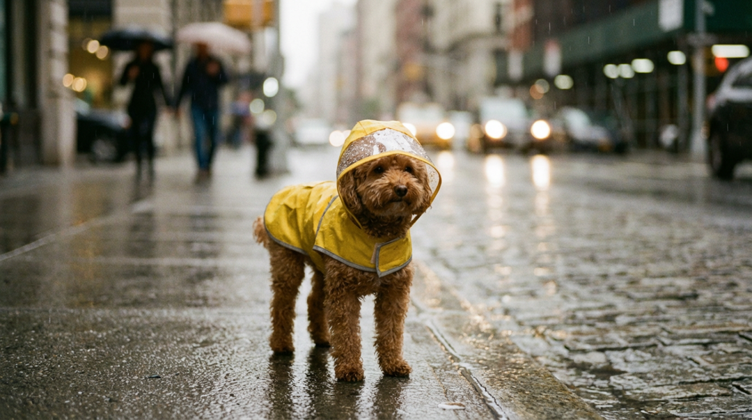 Why Do Pet Raincoats Need Extended Brims to Protect Faces?