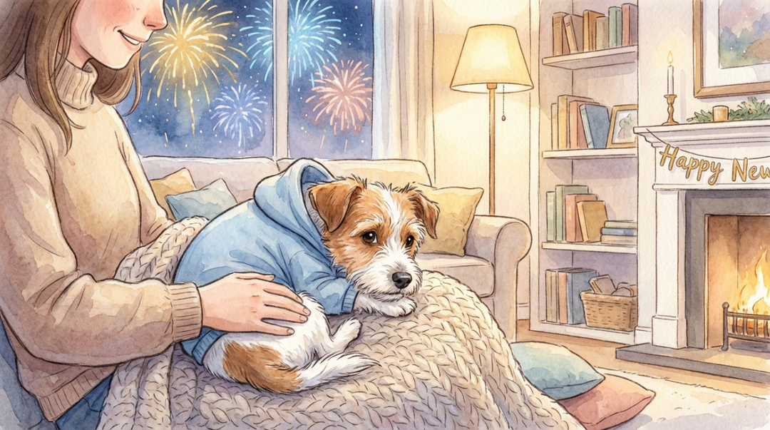 Soft, Safe, and Snug: The Best Materials for Anxiety-Reducing Dog Clothes During New Year’s Fireworks
