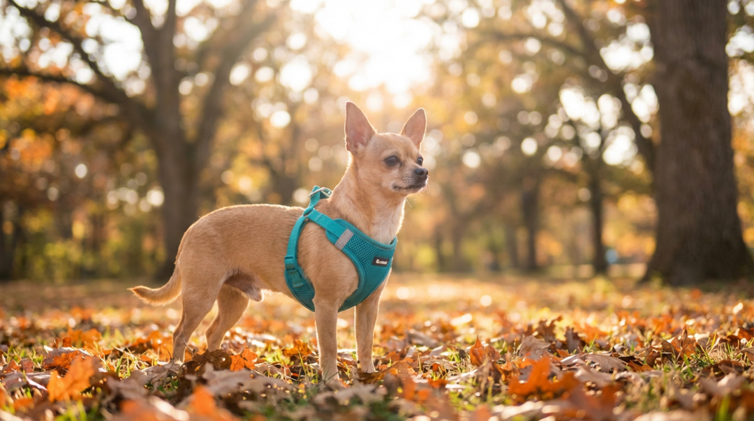 What Dangers Hide in Autumn Leaves? How Chest Harness Vests Protect Small Dogs