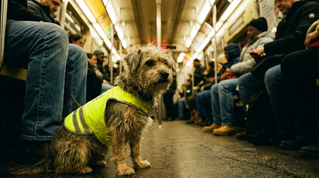 Why Pets Need Conspicuous Identification Clothing on Subways