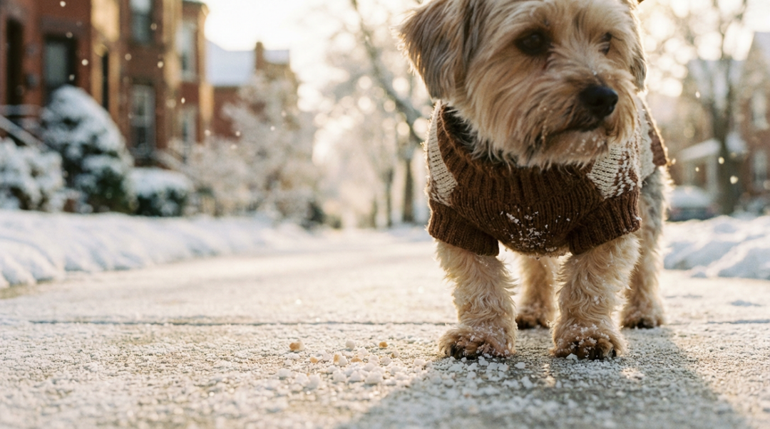 How to Remove De-icing Salt from Dog Paws After Snow Walks (And Whether Boots Really Solve It)