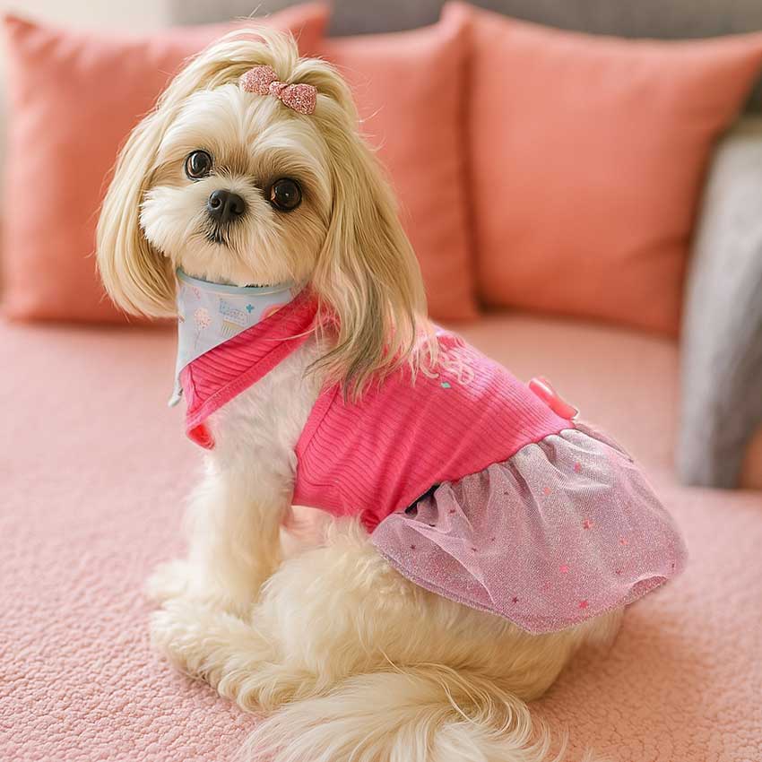 Shih Tzu Puppy Clothes | Designer Dog Outfit | Fitwarm