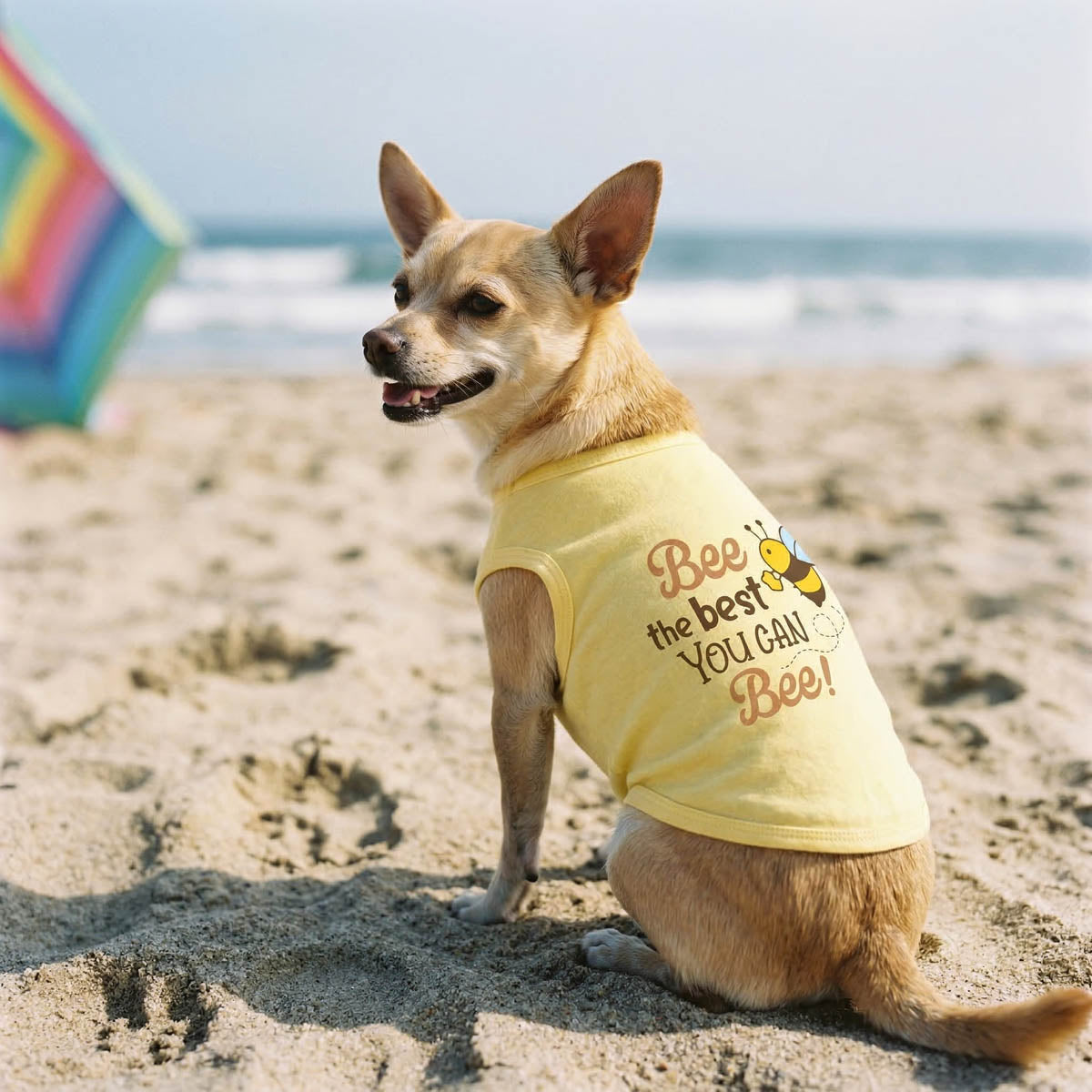 Bee the Best You Can Bee Funny Dog Shirt | Yellow Dog Tee – Fitwarm