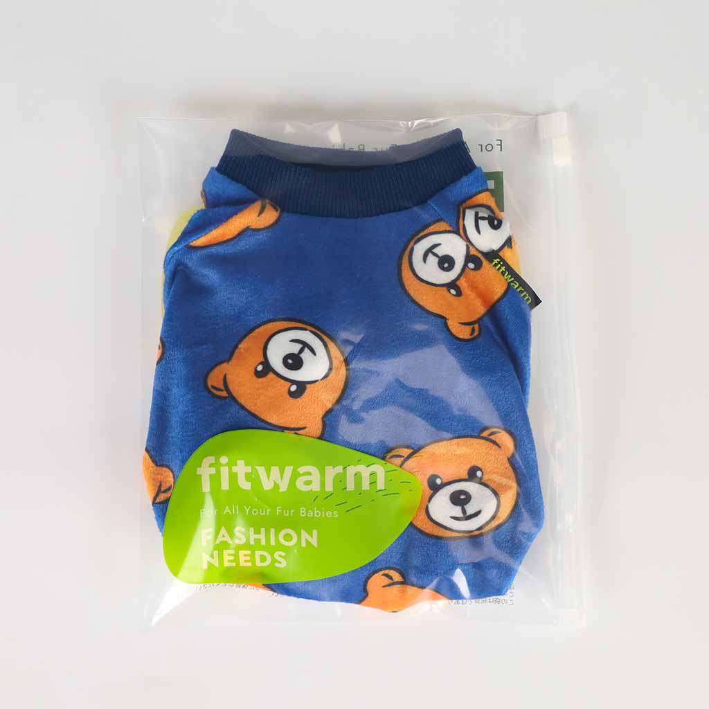 Dog Pajamas with Cute Bear Prints - Fitwarm Dog Clothes