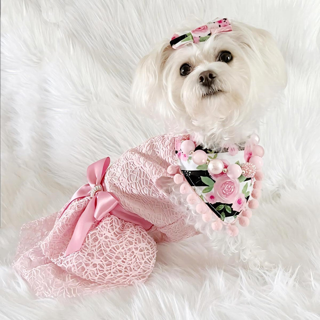 Pink Tulle Dress for Dogs | Elegant Princess Style - Fitwarm Pink Tulle Dress for Dogs | Elegant Princess Style - Fitwarm