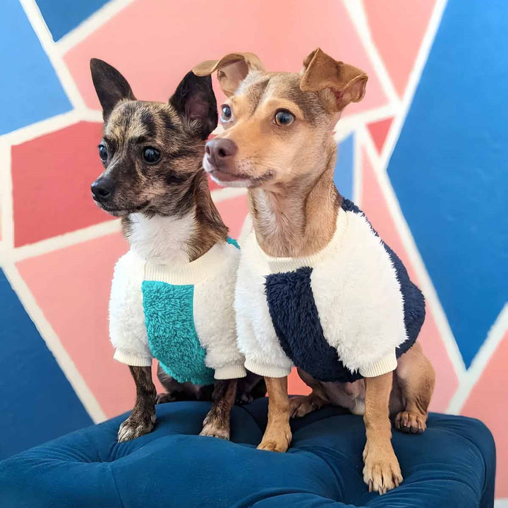 2 Pack Dog Fleece Sweater - Dog Winter Clohtes - Fitwarm