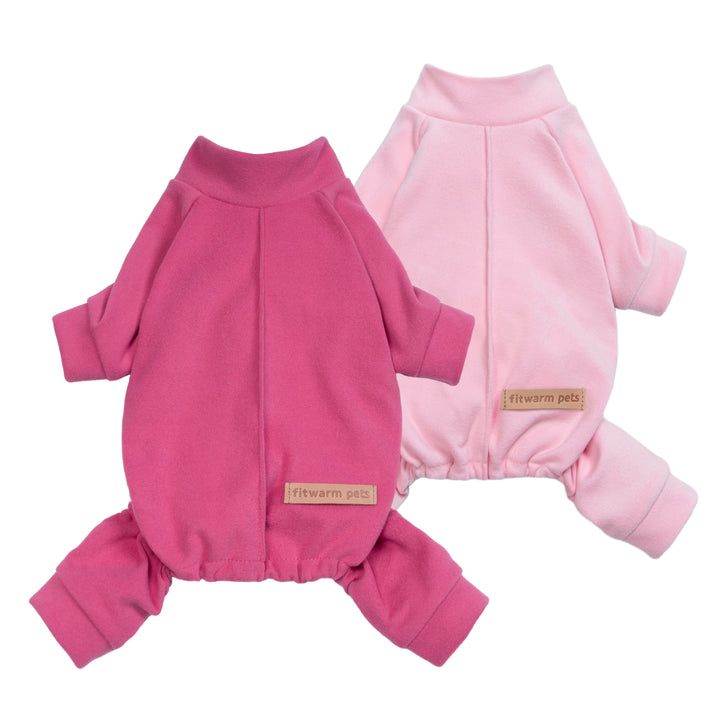 Lightweight 2 pack dog fleece pajamas