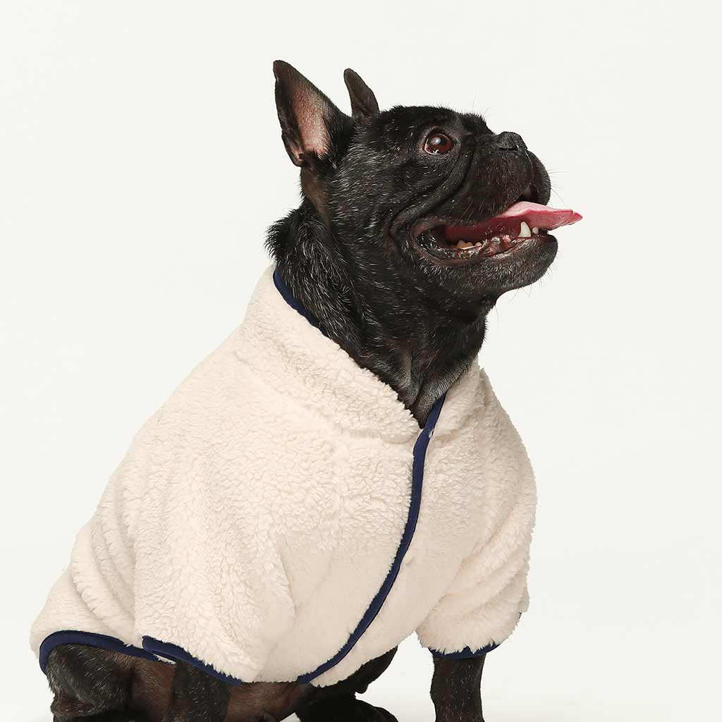 French Bulldog Clothes - Dog Sherpa Sweater - Fitwarm