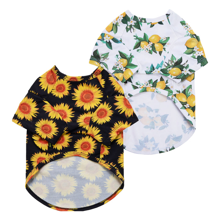 2-Pack Sunflower and Lemon dog clothes