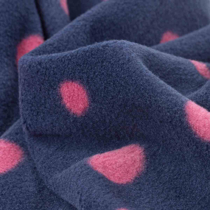 Close-up of cozy dog fleece sweater's fabric