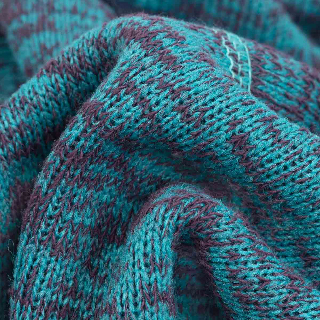 Close up of knitted fabric of classic dog hooded sweatshirt