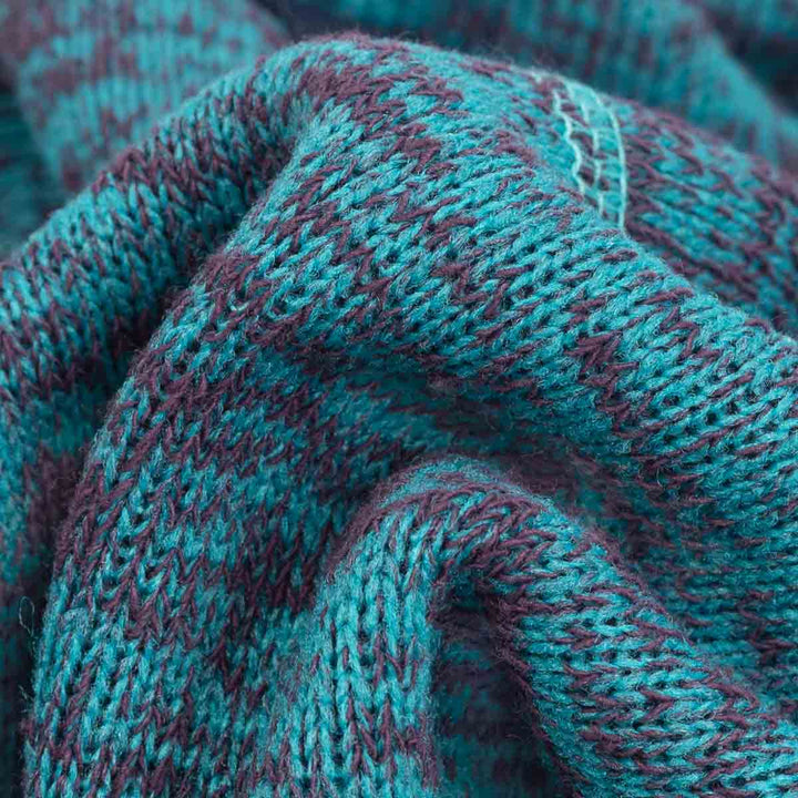 Close up of knitted fabric of classic dog hooded sweatshirt