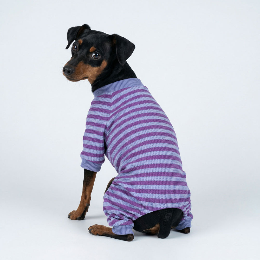 와플 스트라이프 잠옷