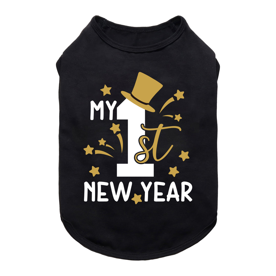 My First New Year Shirt - Funny Dog Shirts - Fitwarm