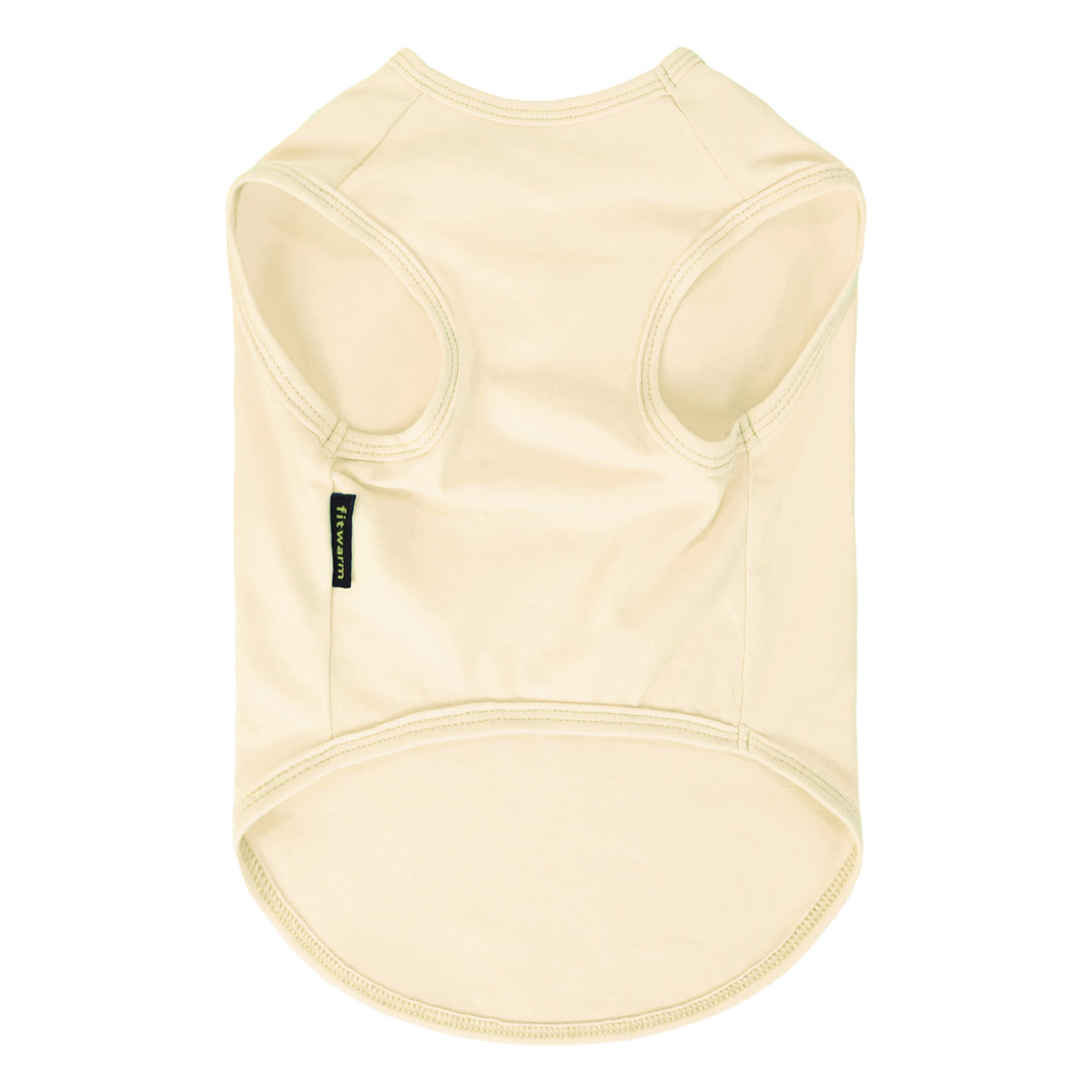 Beige dog Thanksgiving shirt on a white background