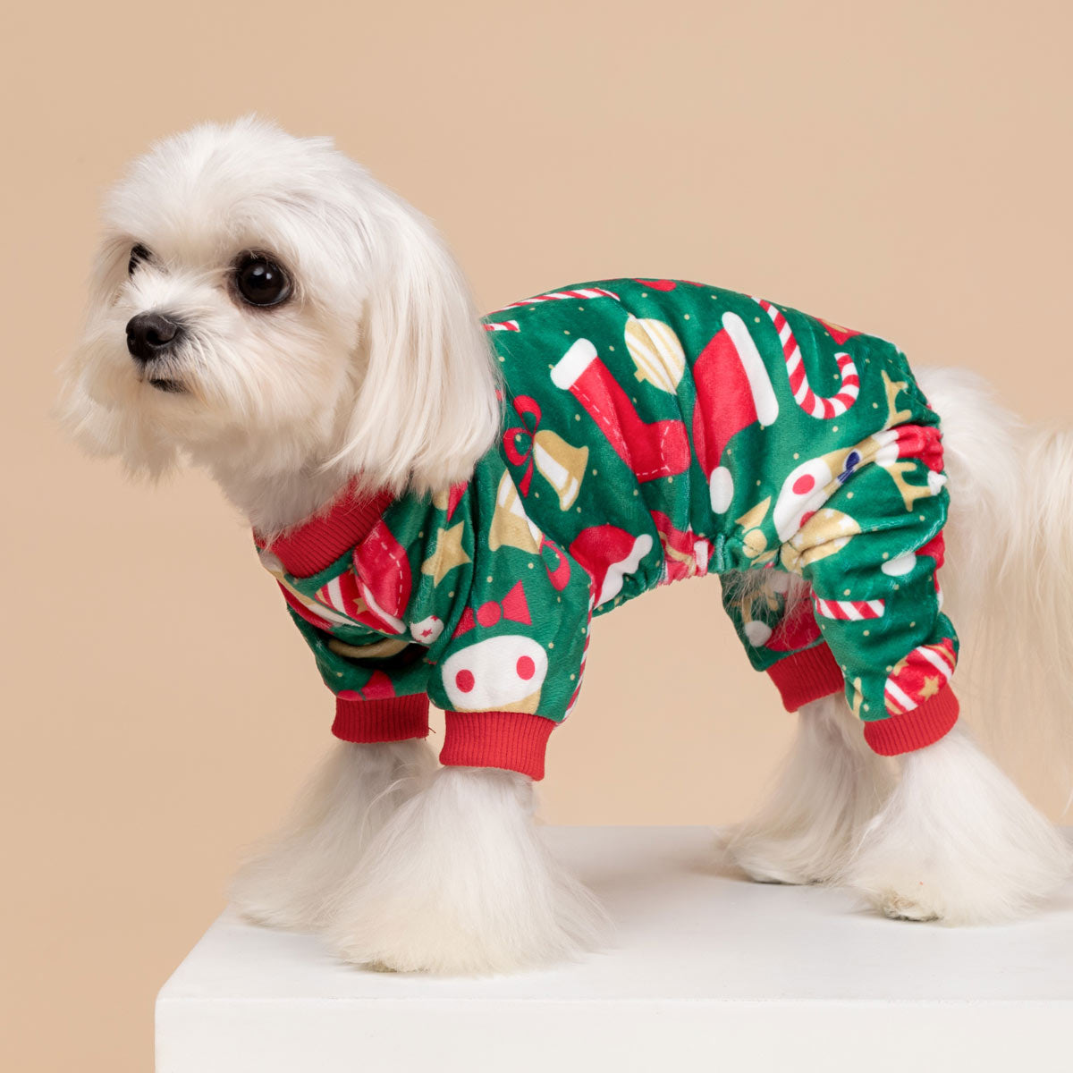 Christmas Green Dog Pajamas | Soft Festive Onesies for Dogs – Fitwarm