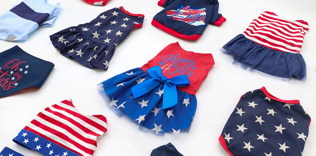 Patriotic Pet Outfits for 4th of July - Fitwarm Dog 4th of July Outfit