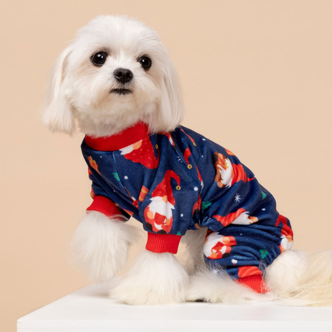 Gnome Christmas Pajamas Cozy Doggy Jammies Fitwarm