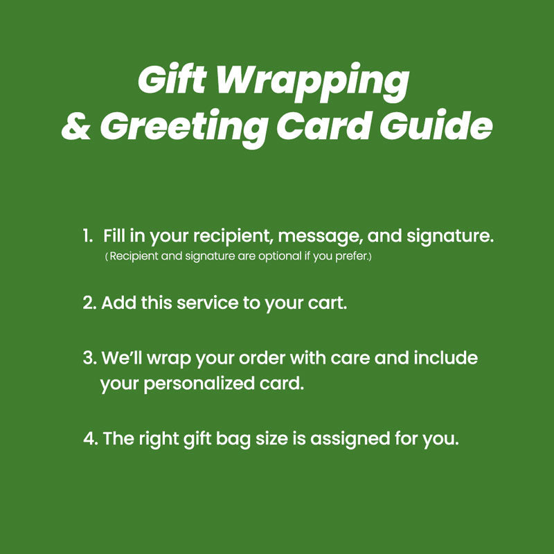 Gift Wrapping & Personalized Greeting Card