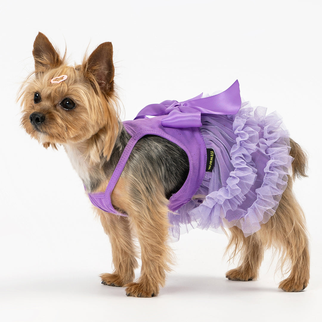 purple dog dresses Bella & Friends Purple Diva Tutu Dog Dress for Small to Medium Dogs