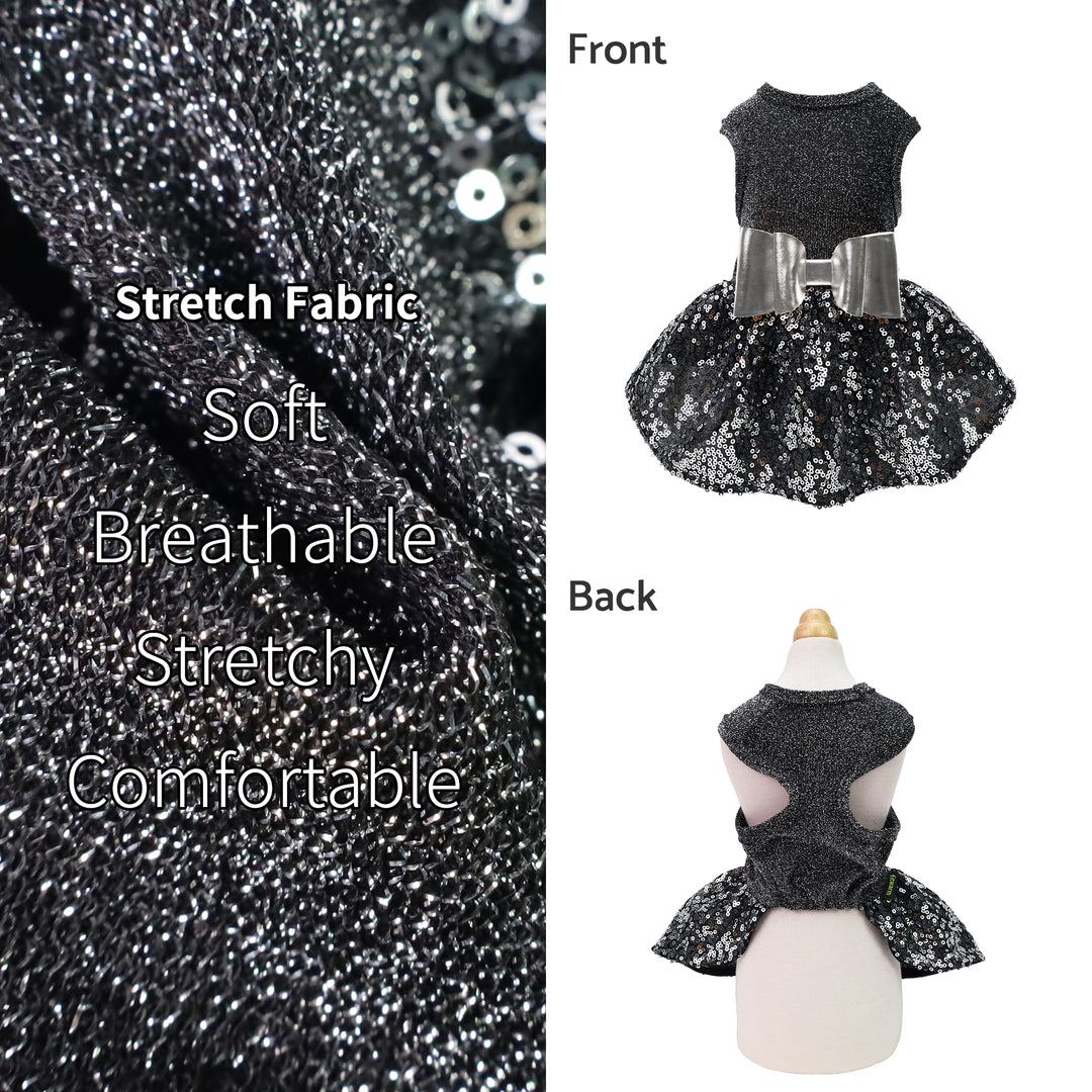 Sparkly Sequin Dog Dress | Princess Style - Fitwarm Sparkly Sequin Dog Dress | Princess Style - Fitwarm