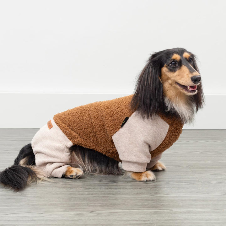 Mock Neck Fleece Dog Pajamas