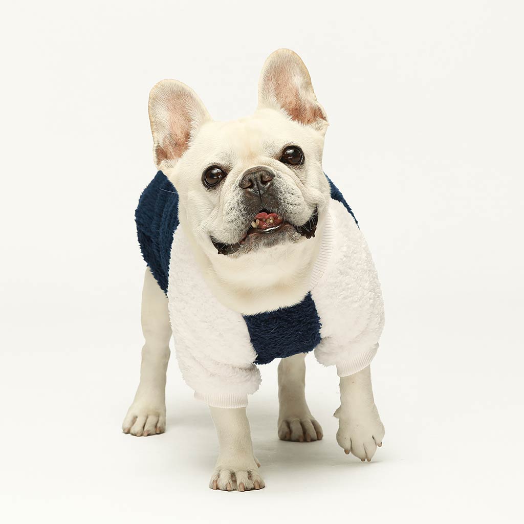 French Bulldog Clothes - 2 Pack Fleece Dog Sweater - Fitwarm