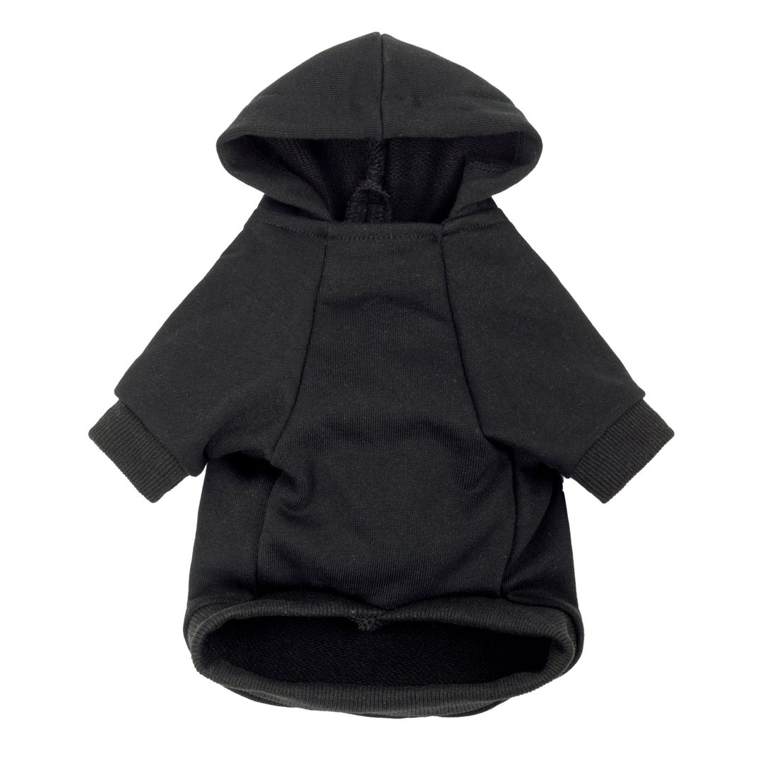 Black dog sweatshirt on a white background