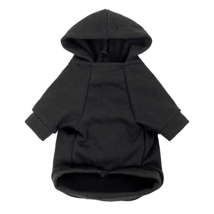 Black dog sweatshirt on a white background