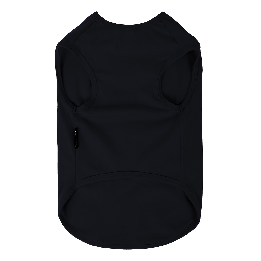 Black halloween shirt for dogs on a white background