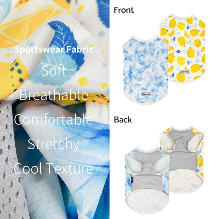 2er-Pack Ice Lemon Sonnenschutz-Hunde-Shirt