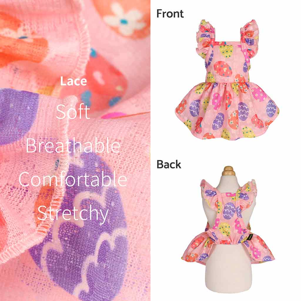 Cute Easter Egg Dog Dress - Fitwarm Dog Clothes
