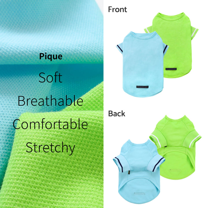2 Pack Blank Polo dog clothes