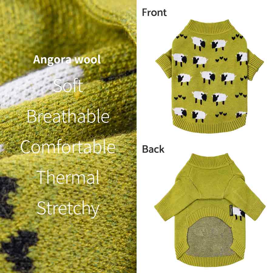 Green Sheep Dog Sweater