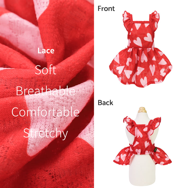 Valentines Day Dog Clothes - Dress for Pets- Fitwarm