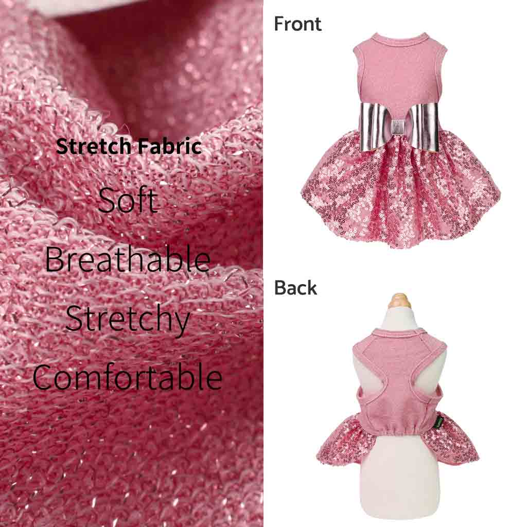 Sparkly Sequin Dog Dress | Princess Style - Fitwarm Black / Medium Sparkly Sequin Dog Dress | Princess Style - Fitwarm Black / Medium