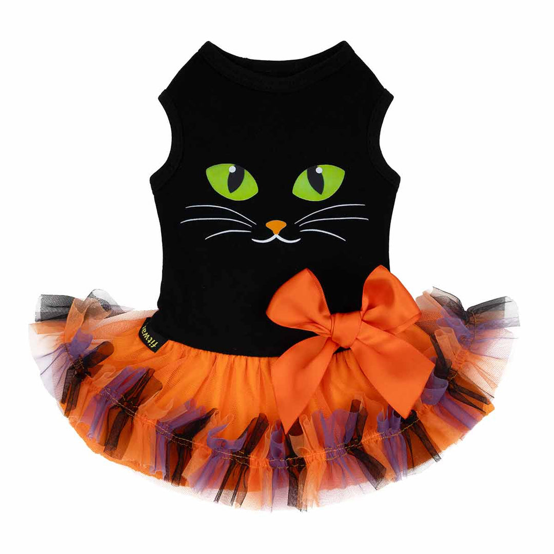 Halloween Cat Face Dog Dress | Spooky Pet Costume Fitwarm Halloween Cat Face Dog Dress | Spooky Pet Costume Fitwarm