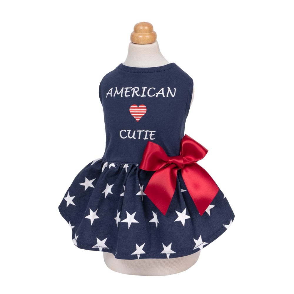 American Cutie Dog Dress | Patriotic Style - Fitwarm X-small American Cutie Dog Dress | Patriotic Style - Fitwarm X-small