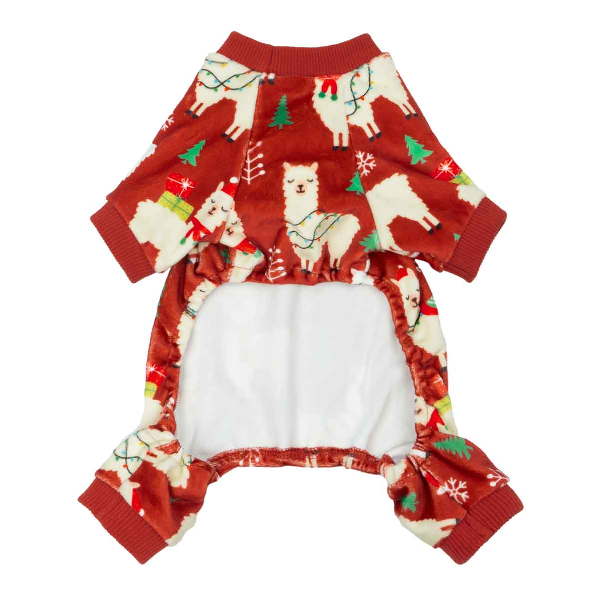 Christmas Alpaca Dog Pajamas | Festive Red PJs for Dogs – Fitwarm