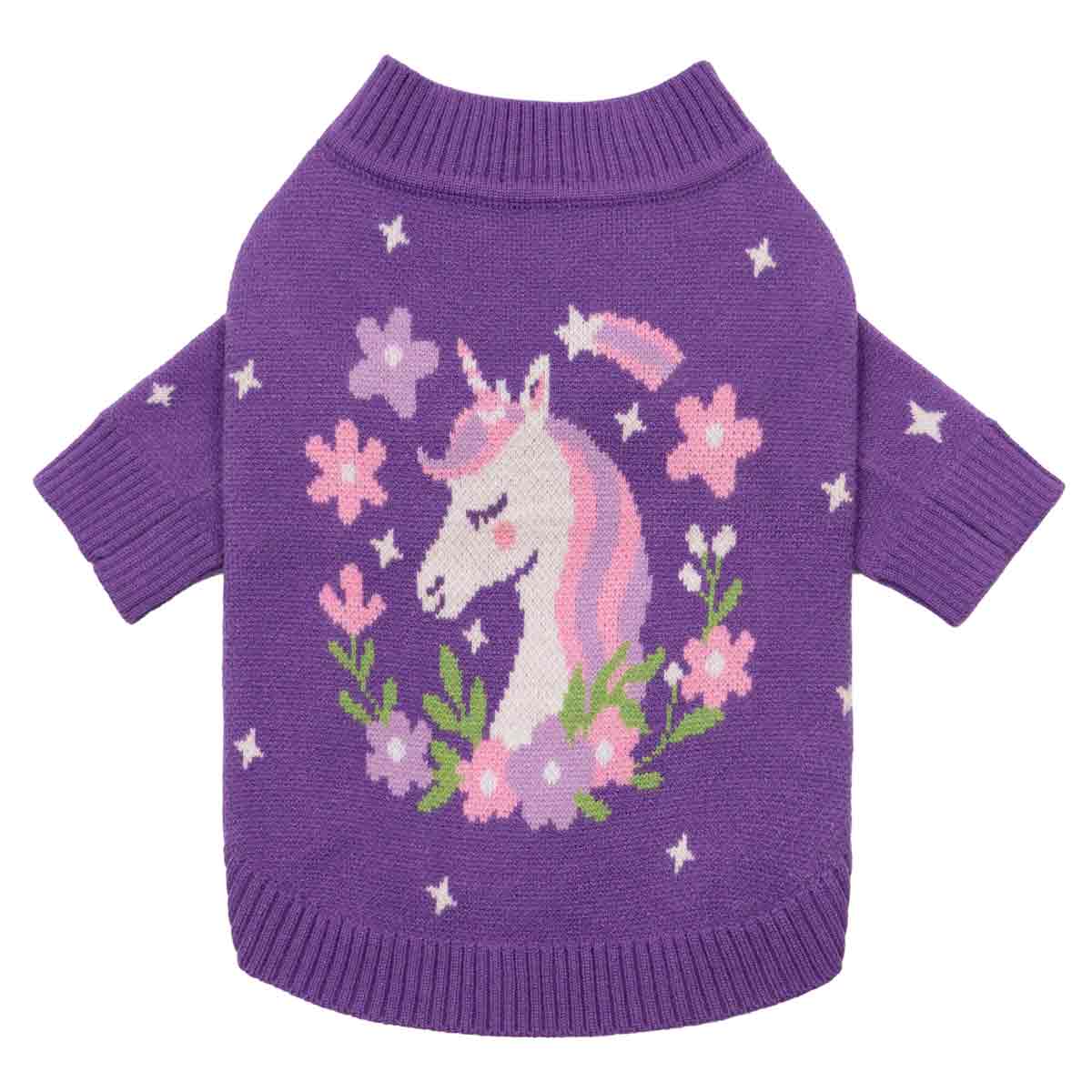 Unicorn Dog Sweater | Soft Knit Pullover for Small Dogs – Fitwarm